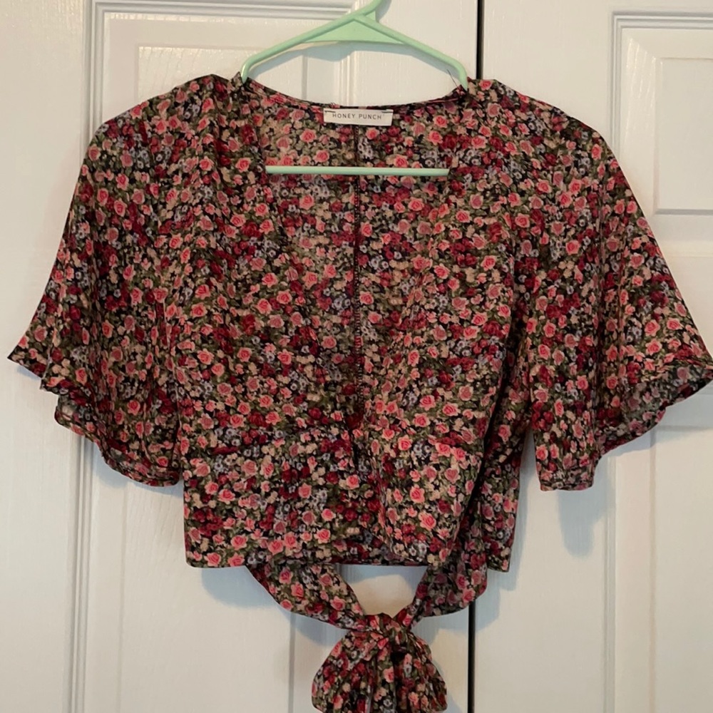 Floral crop top
